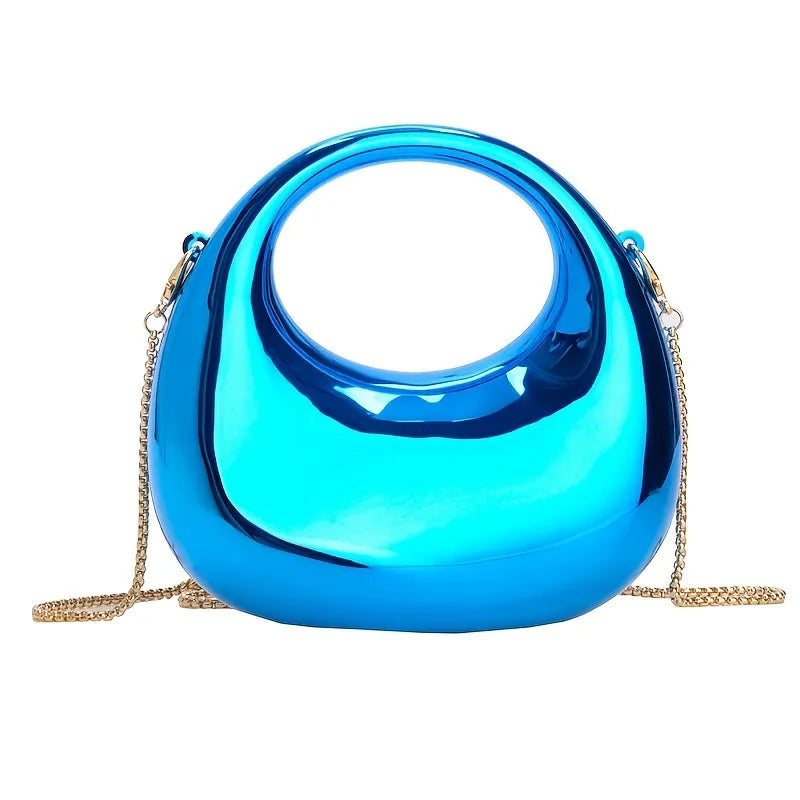 VELURE™ GoldGlow Acrylic Evening Clutch Bag