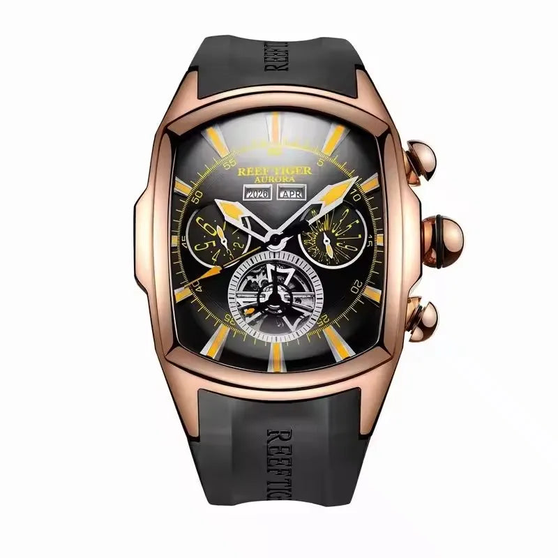 NOIRVANT™ Tourbillon Barrel Automatic Watch