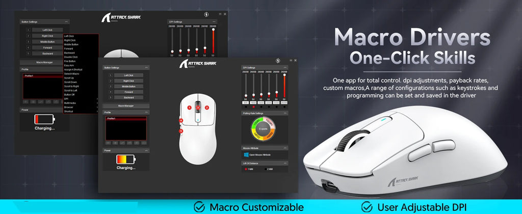 ATTACK SHARK™ X3 UltraLight Pro Gaming Mouse