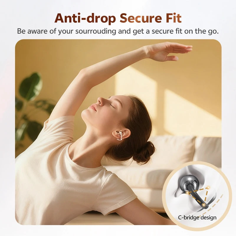 AURION™ Crossky Open-Ear Clip Wireless Earbuds