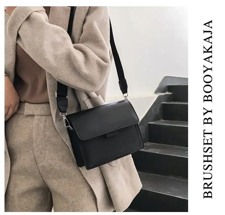 AURELIA™ Classic PU Leather Crossbody Flap Bag