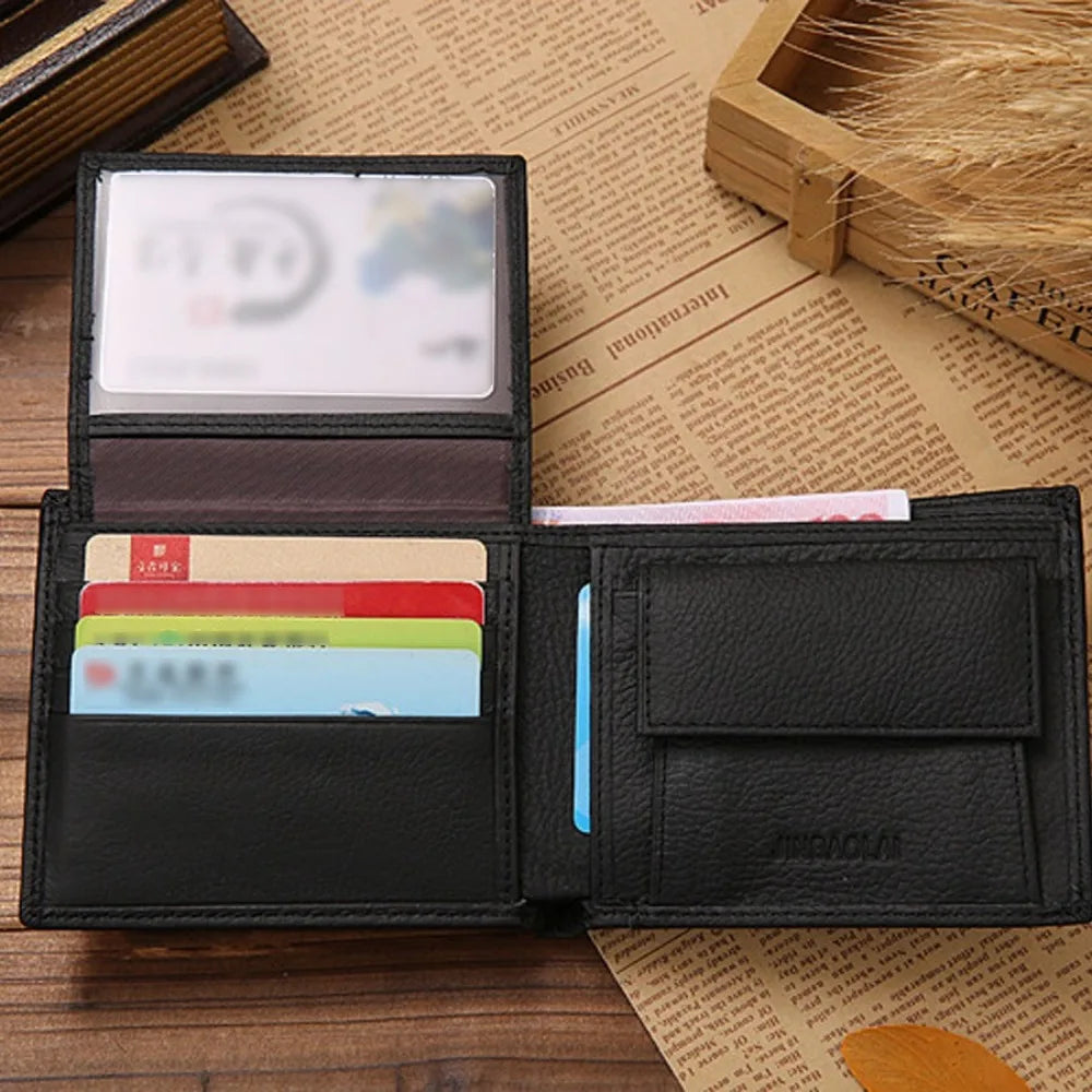 AURION™ Genuine Cowhide Leather Slim Wallet for Men