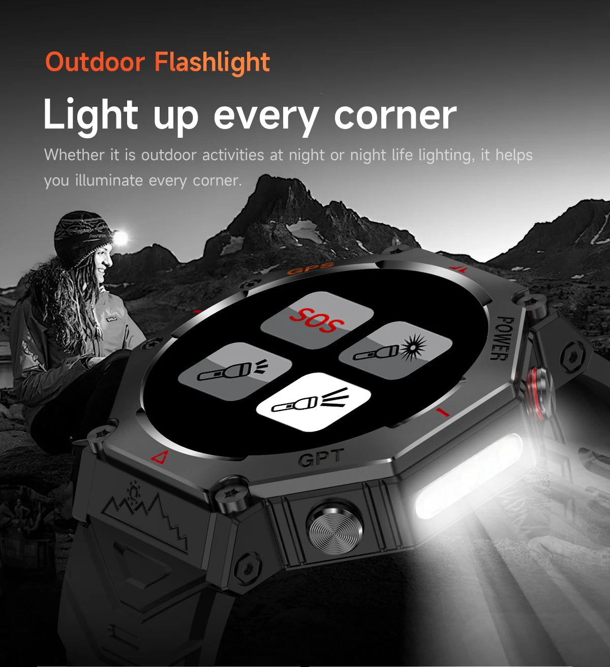 T-Rex 3 Ultra Military-Grade Smartwatch – GPS, 10ATM Waterproof, Compass & Altimeter, AMOLED HD Call