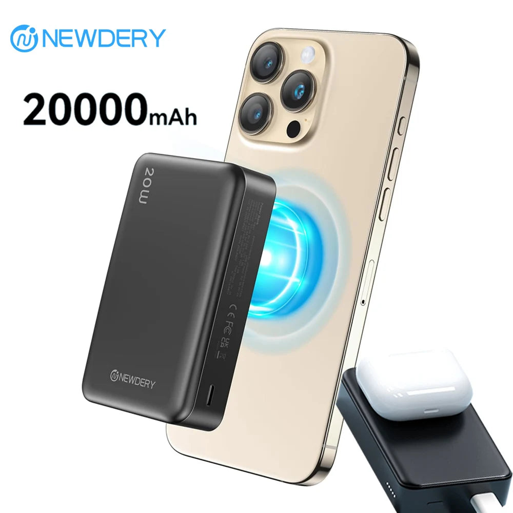 NEWDERY™ MagForce 20K Wireless Power Bank