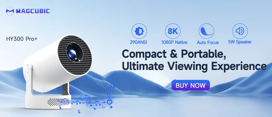 MAGCUBIC™ HY300 Pro Smart Cinema Projector