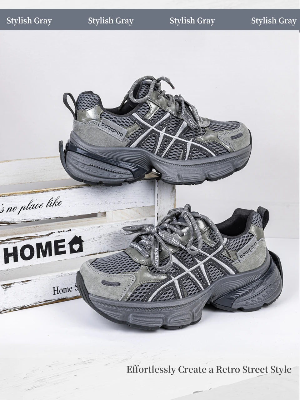 Baasploa™ Retro Chunky Breathable Sneakers