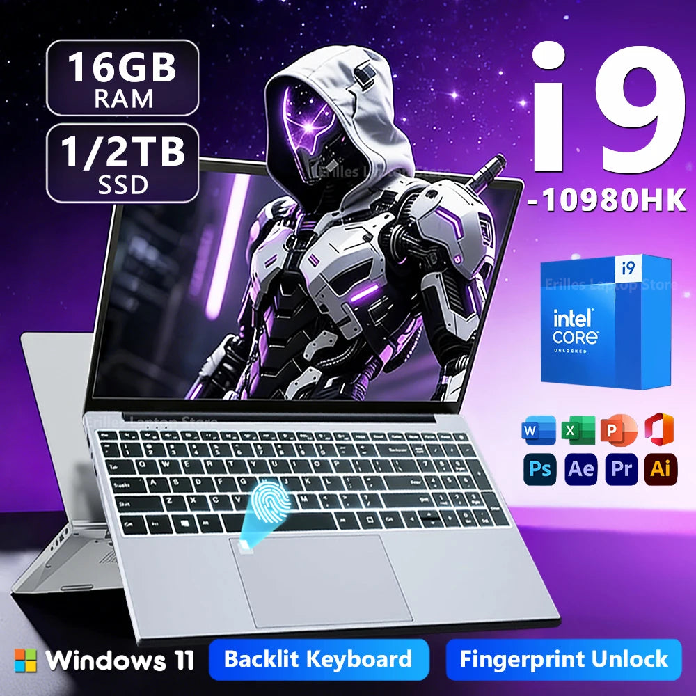 NEXLUX™ 15.6” Core i9 Gaming Performance Laptop