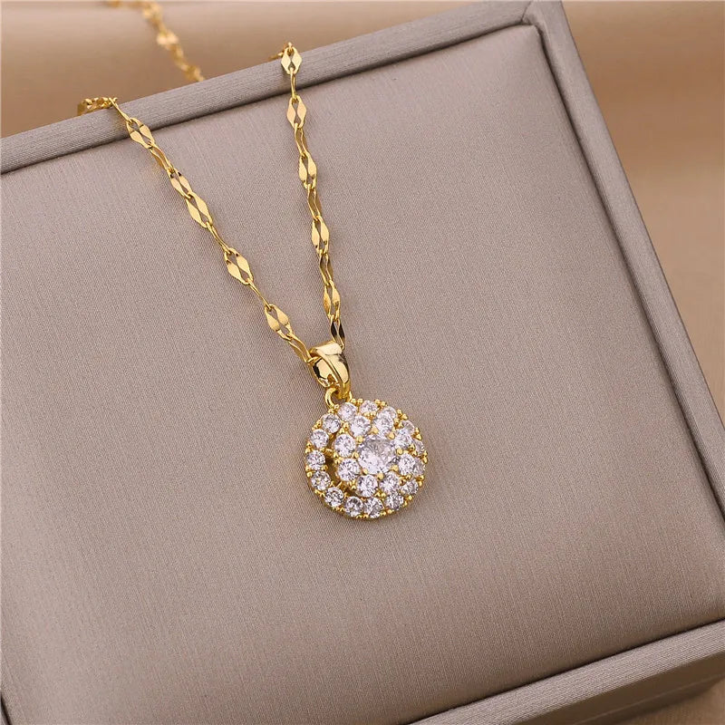 VÉLISSE™ Luxury Zircon Clavicle Chain Necklace