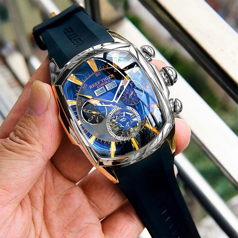 NOIRVANT™ Tourbillon Barrel Automatic Watch