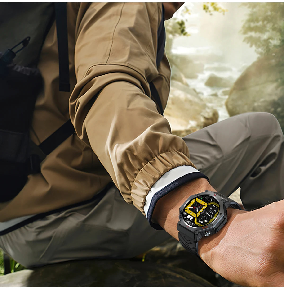 T-Rex 3 Ultra Military-Grade Smartwatch – GPS, 10ATM Waterproof, Compass & Altimeter, AMOLED HD Call