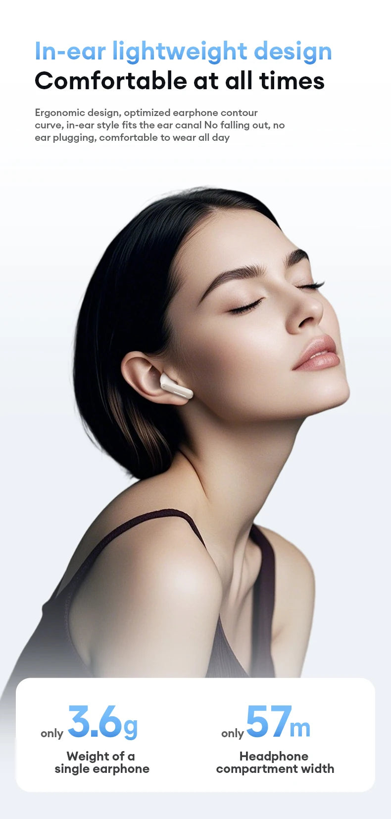 LENOVO™ LE209 Wireless Bluetooth HD Call Gaming Earphones