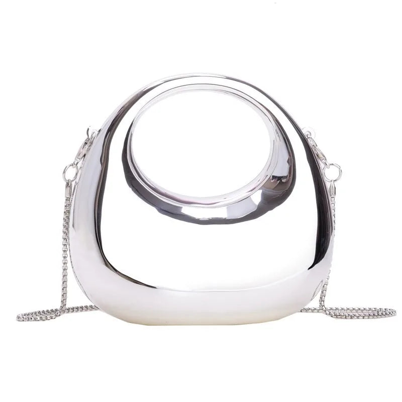 VELURE™ GoldGlow Acrylic Evening Clutch Bag