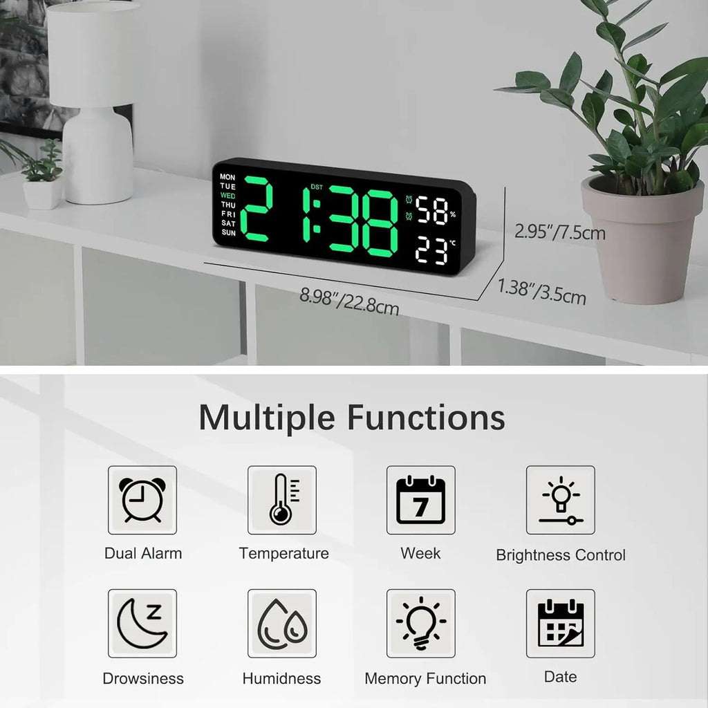 AURACLOCK™ Minimalist LED Smart Wall Clock