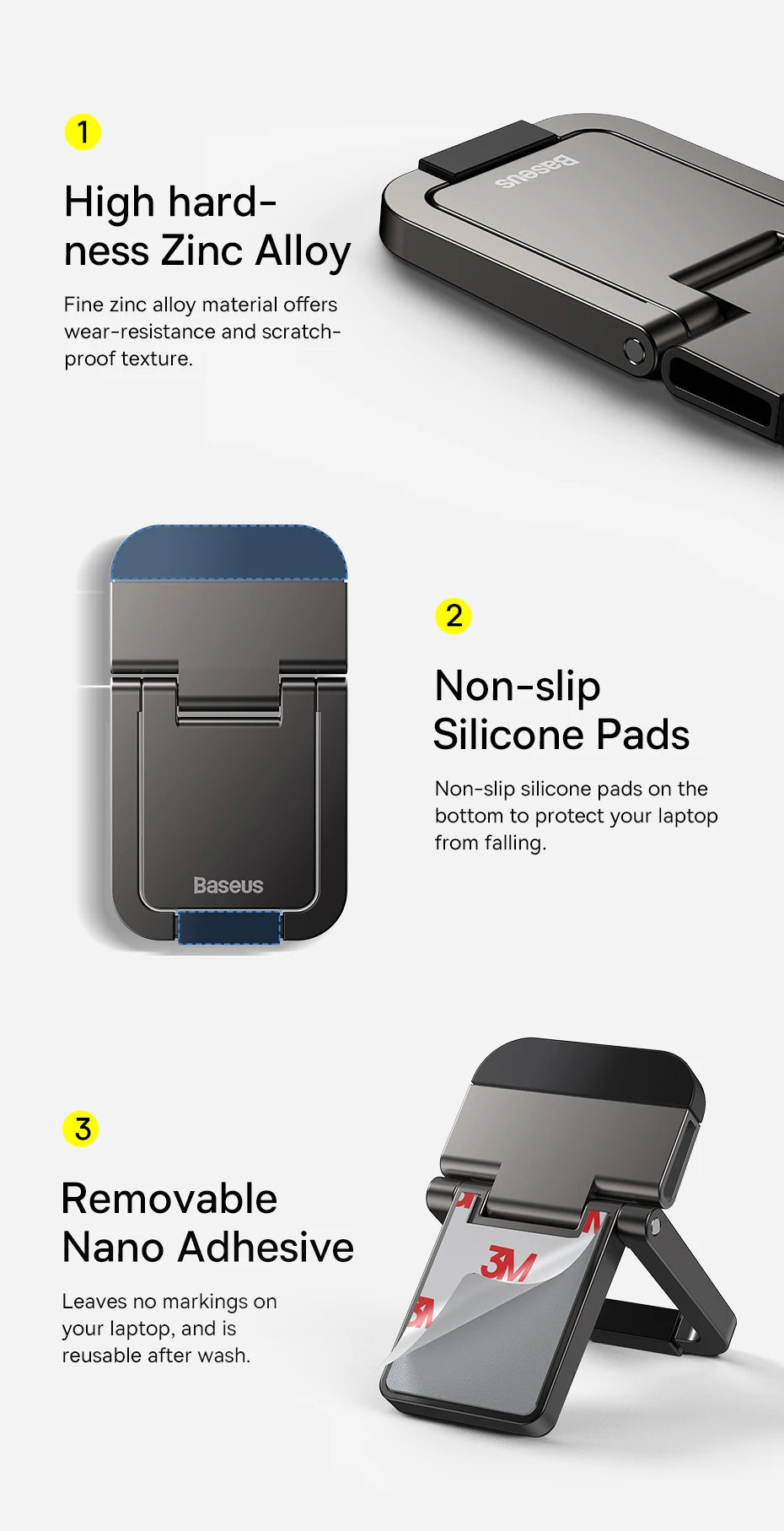 BASEUS™ AirLift Mini Laptop Kickstand