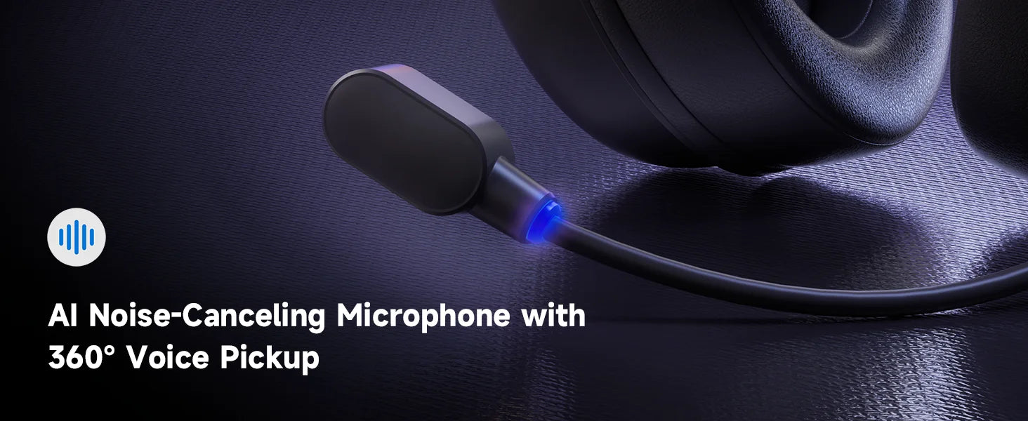 MCHOSE V9 Pro Wireless Gaming Headset – 7.1 Surround, Noise-Canceling Mic, Low Latency, Lightweight for PS5, PC & Switch