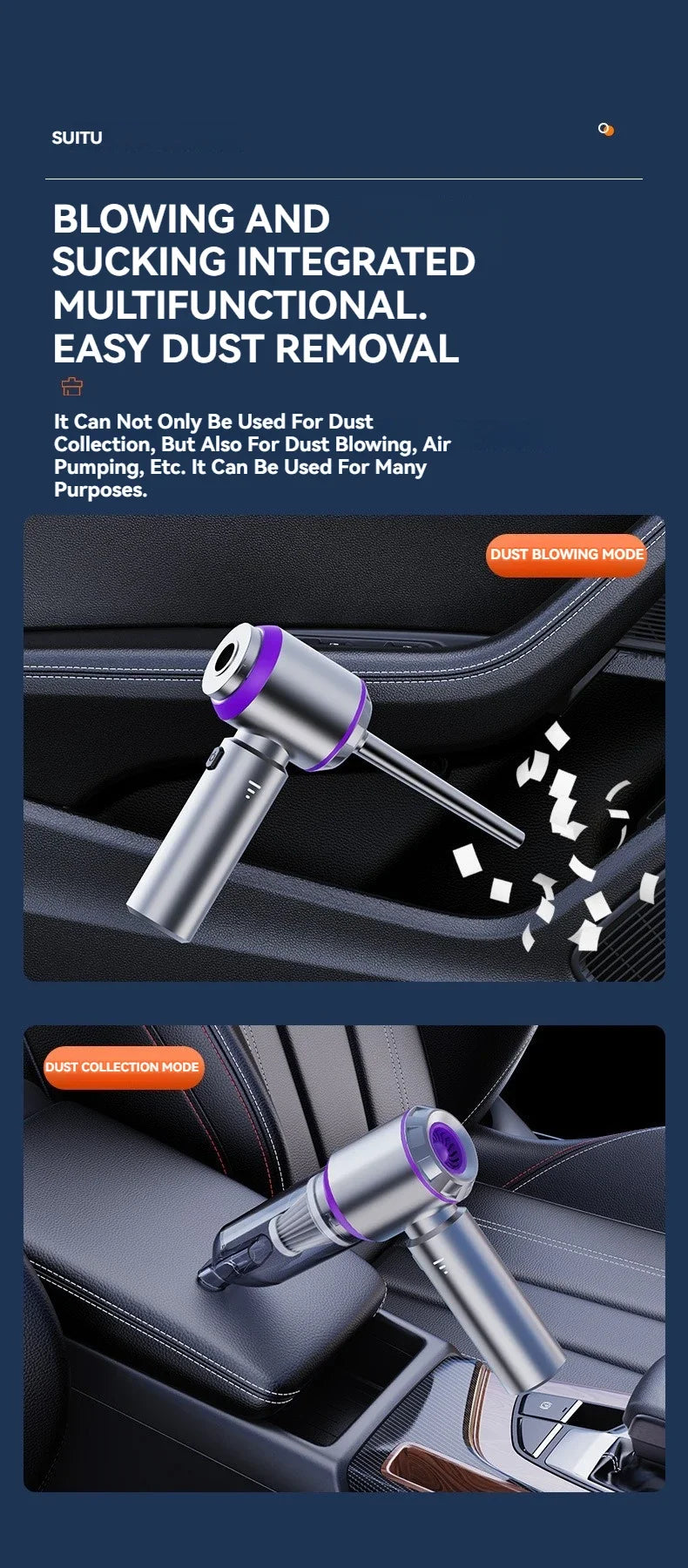 AEROVAC™ TurboForce Wireless Vacuum & Air Duster