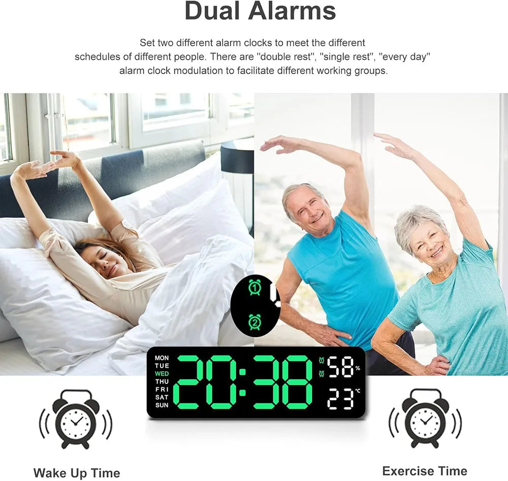 AURACLOCK™ Minimalist LED Smart Wall Clock