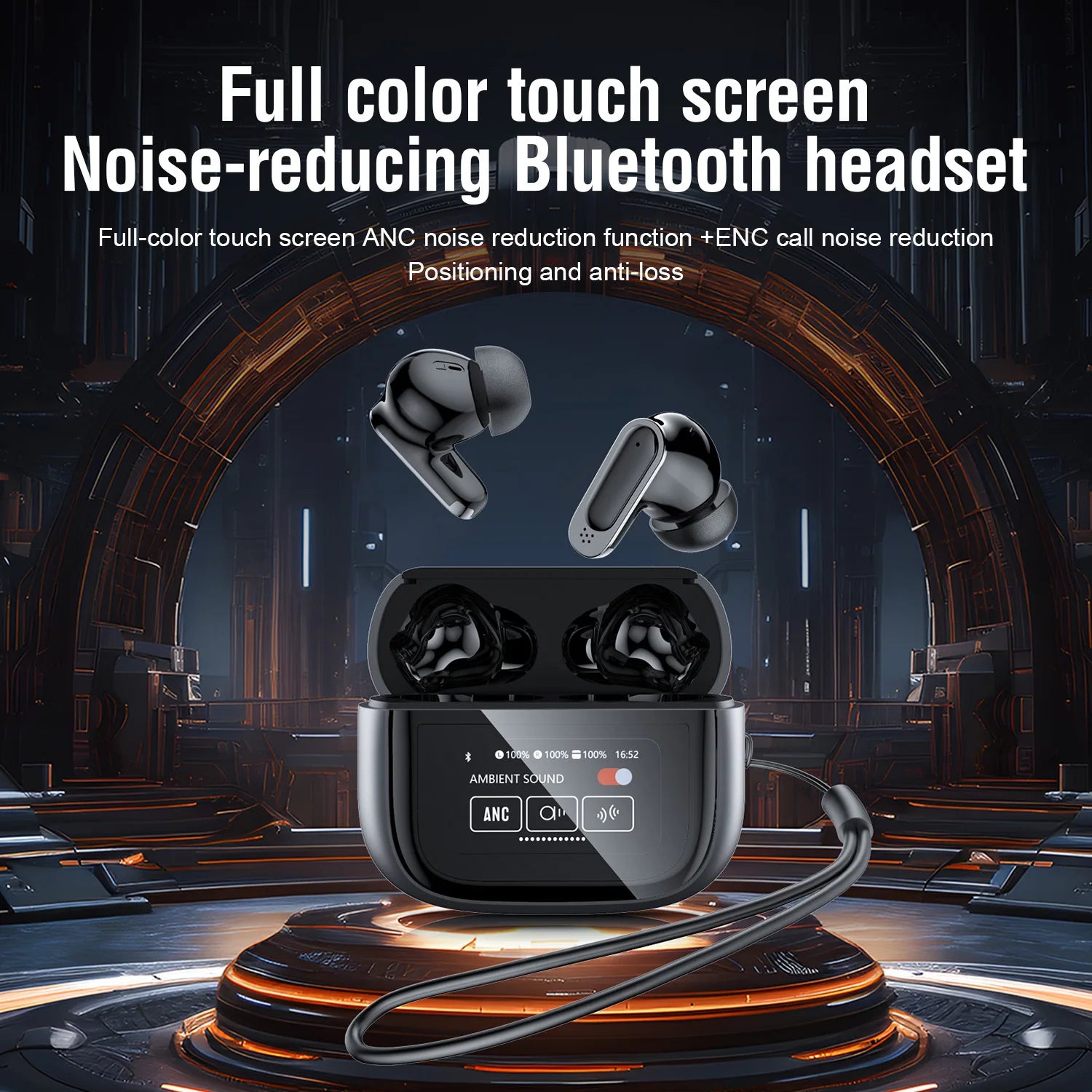 NOVALYX™ Ultra V11 Smart Touch ANC Wireless Earbuds