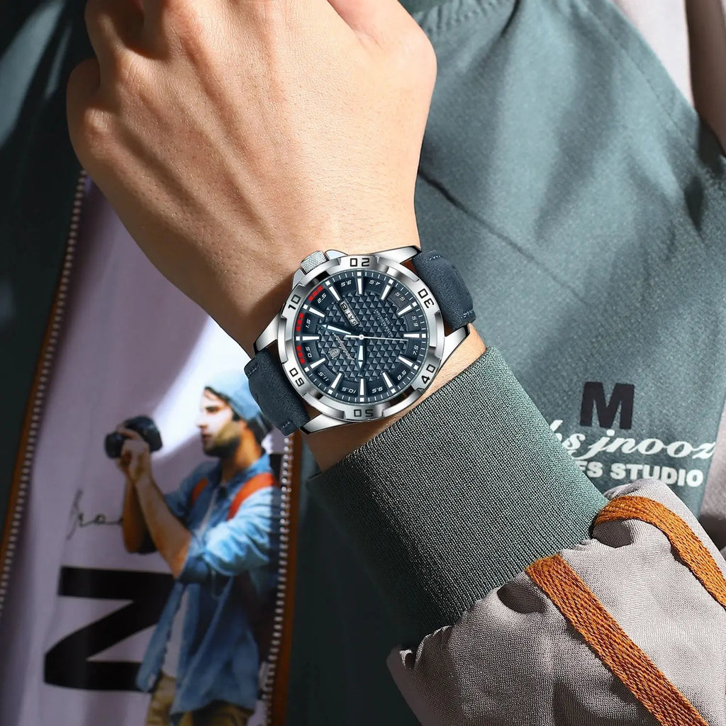 POEDAGAR™ Original Luxury Quartz Sport Leather Men’s Watch