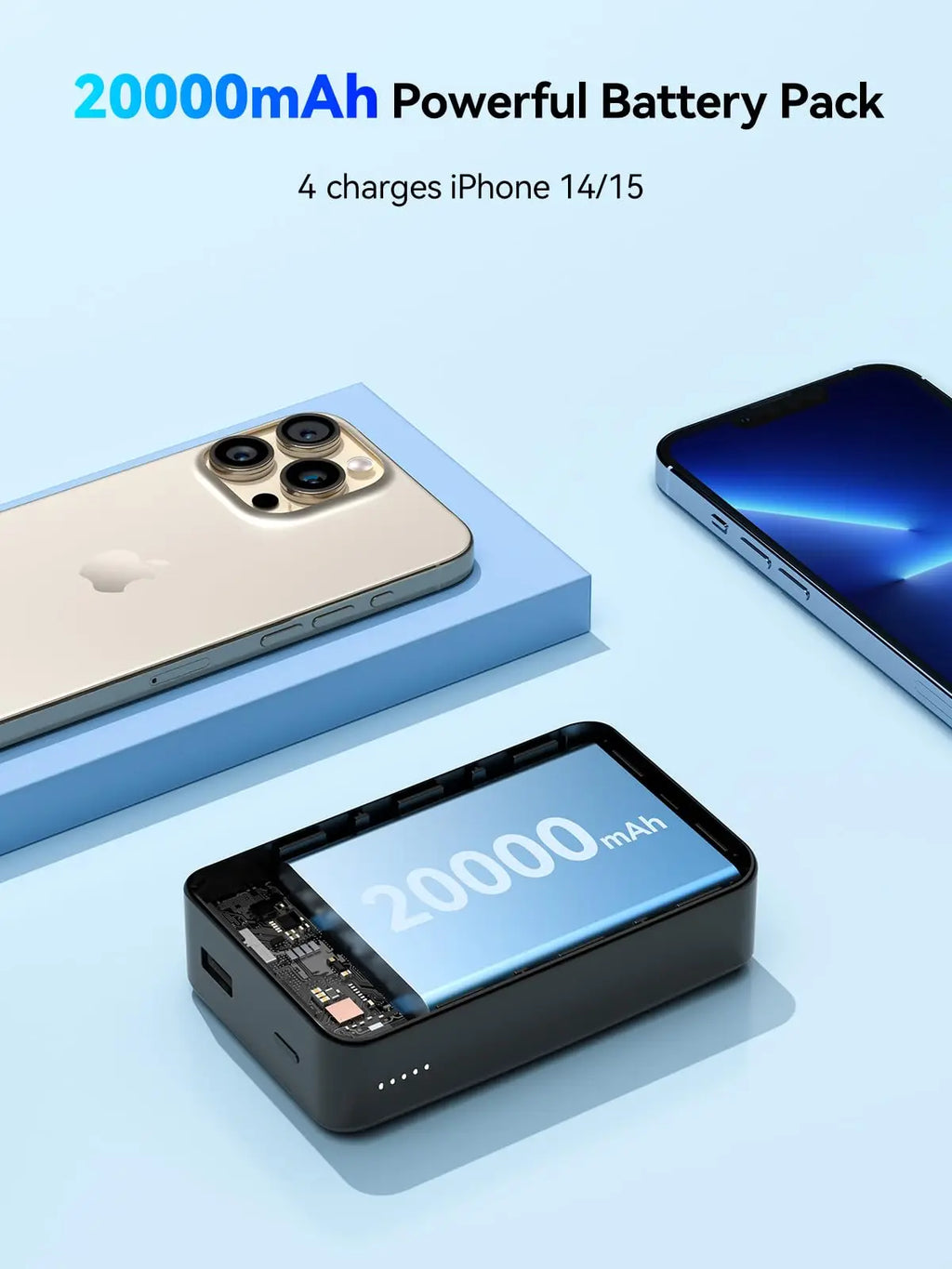 NEWDERY™ MagForce 20K Wireless Power Bank