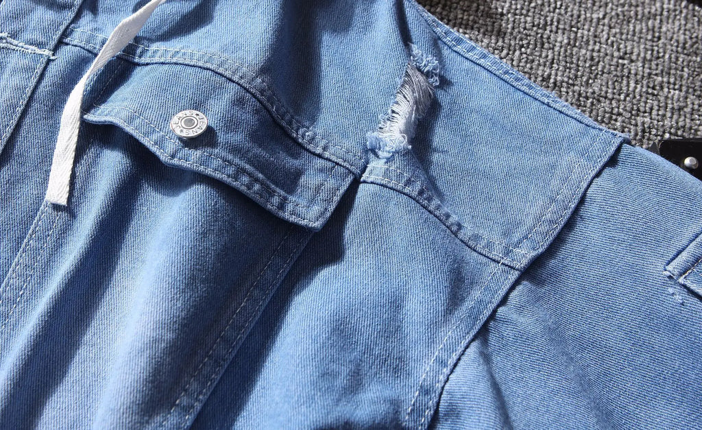 UrbanStreet™ Hooded Denim Jacket 2-in-1 Style