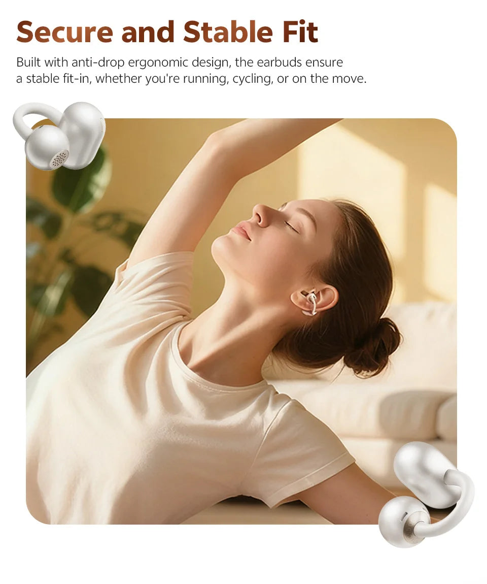 AURION™ Crossky Open-Ear Clip Wireless Earbuds