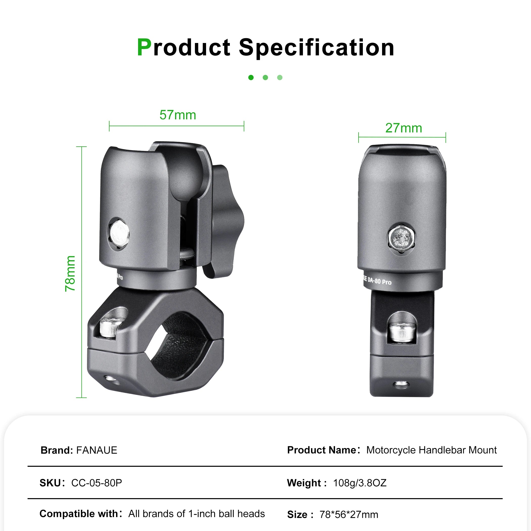 FANAUE™ ProRide Motorcycle Phone Mount System