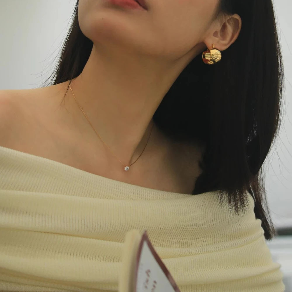 LUNAVÉRA™ Gold Plated Zircon Charm Necklace
