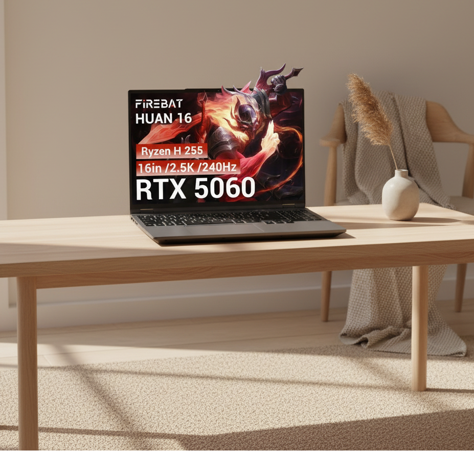 FIREBAT HUAN 16 Pro™ Ryzen 7 RTX 5060 Gaming Laptop