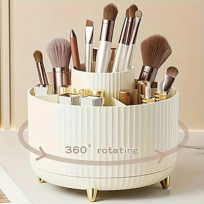 LUMORA™ 360 Rotating Makeup Organizer Pro