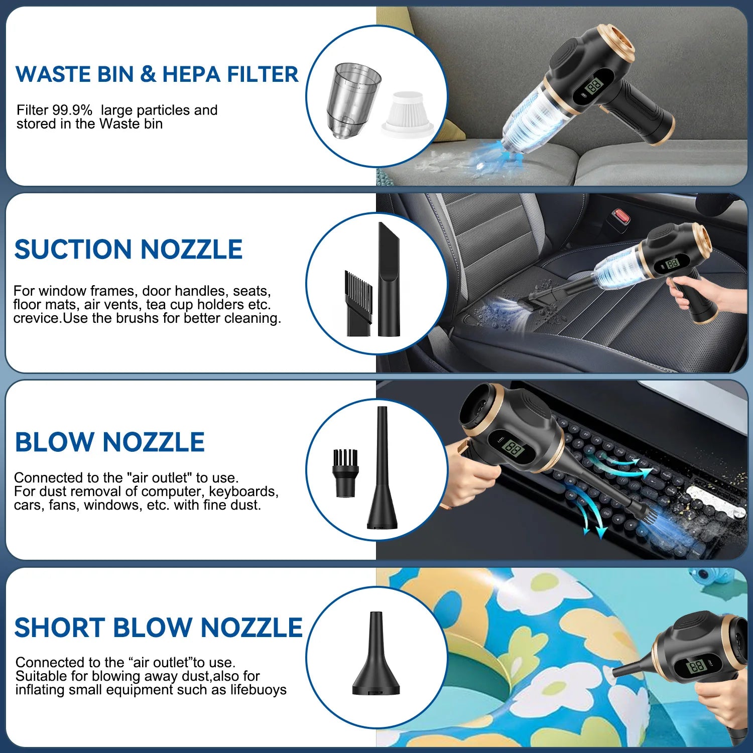 PURAVOX™ MaxForce Wireless Vacuum Cleaner