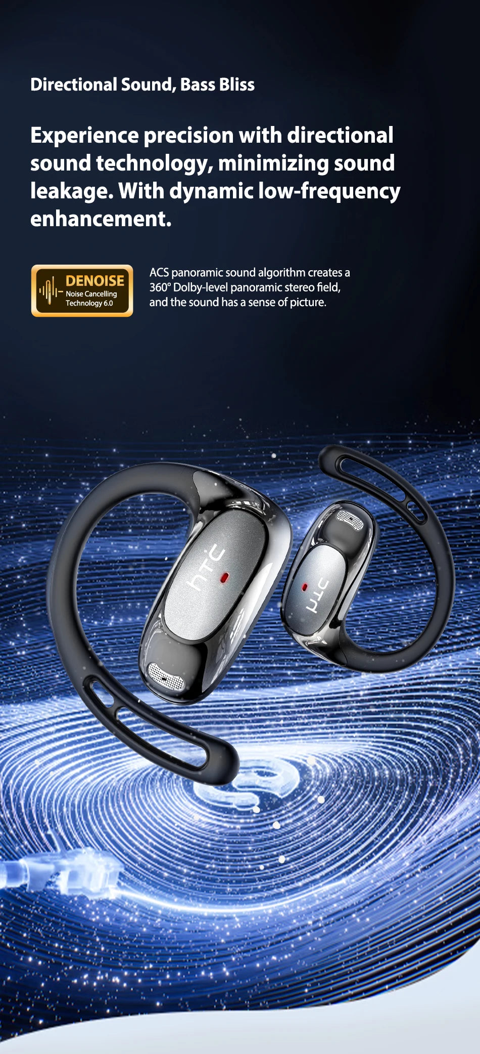 NEXORA™ AI Translation OWS Bluetooth Earhook Earphones