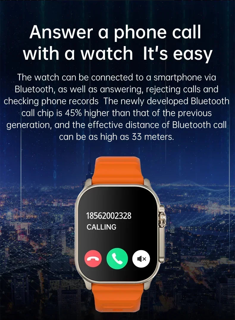 T900 Ultra 2 49mm Smartwatch – AMOLED 2.3”, NFC, Compass, Waterproof, Android & iOS