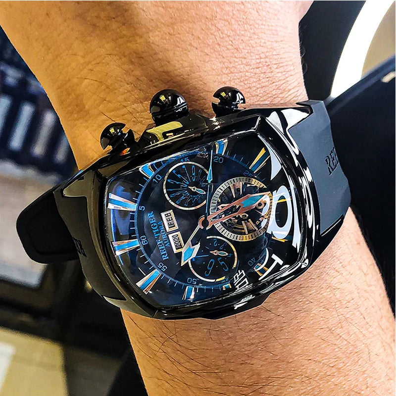 NOIRVANT™ Tourbillon Barrel Automatic Watch