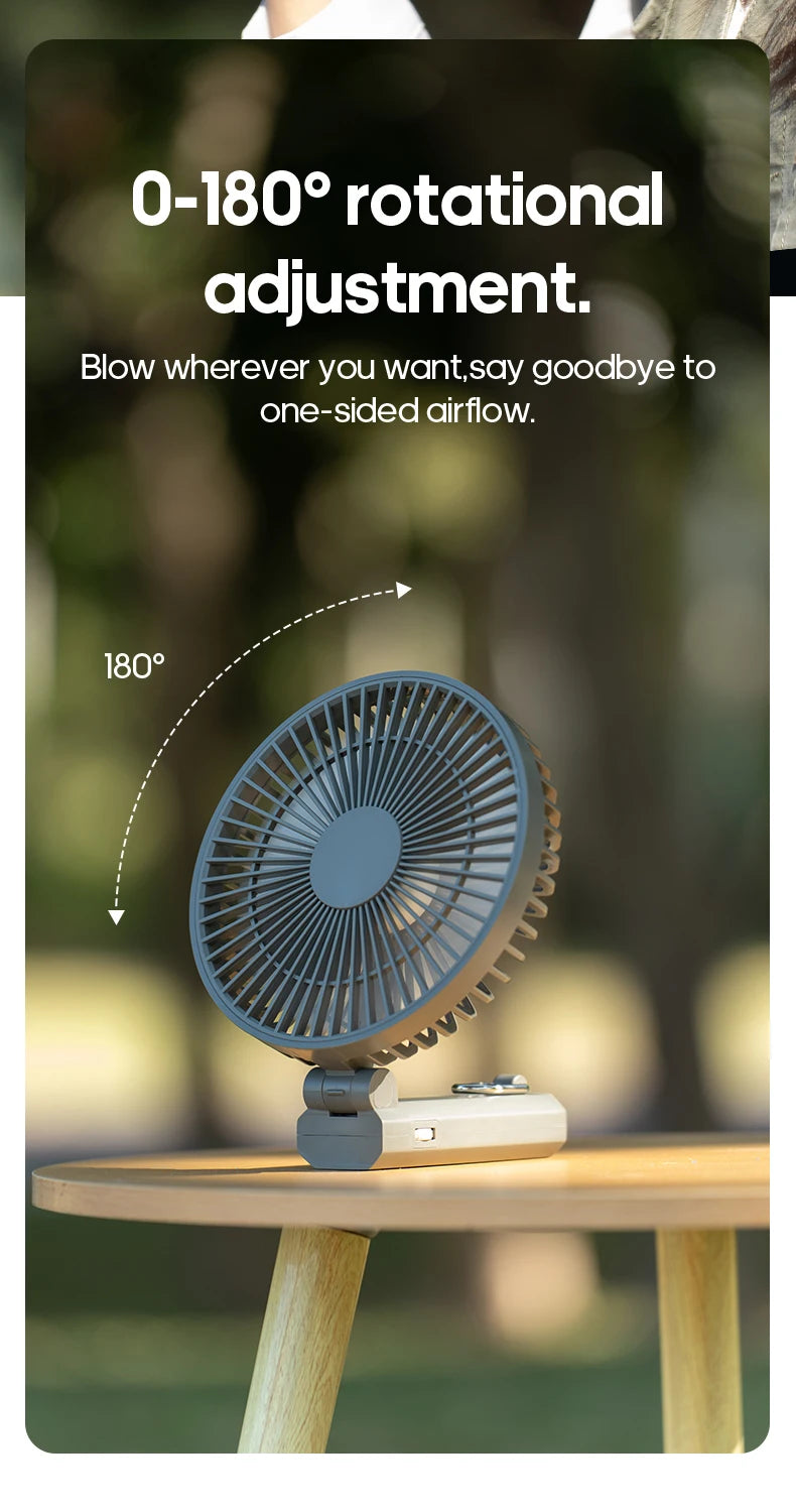 ZENOVA™ FlexBreeze Folding Portable Fan
