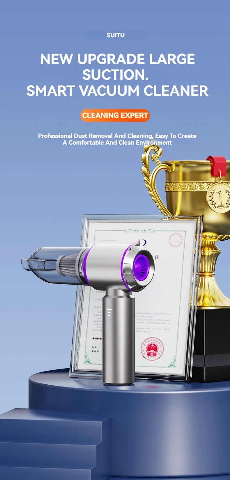 AEROVAC™ TurboForce Wireless Vacuum & Air Duster