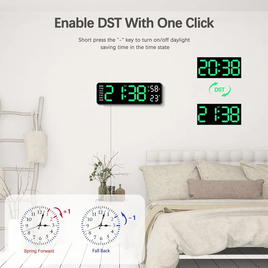 AURACLOCK™ Minimalist LED Smart Wall Clock