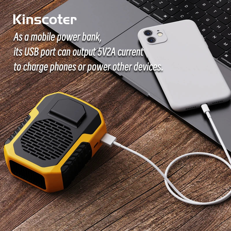 KINSCOTER™ AeroFlow Portable Neck & Waist Cooling Fan