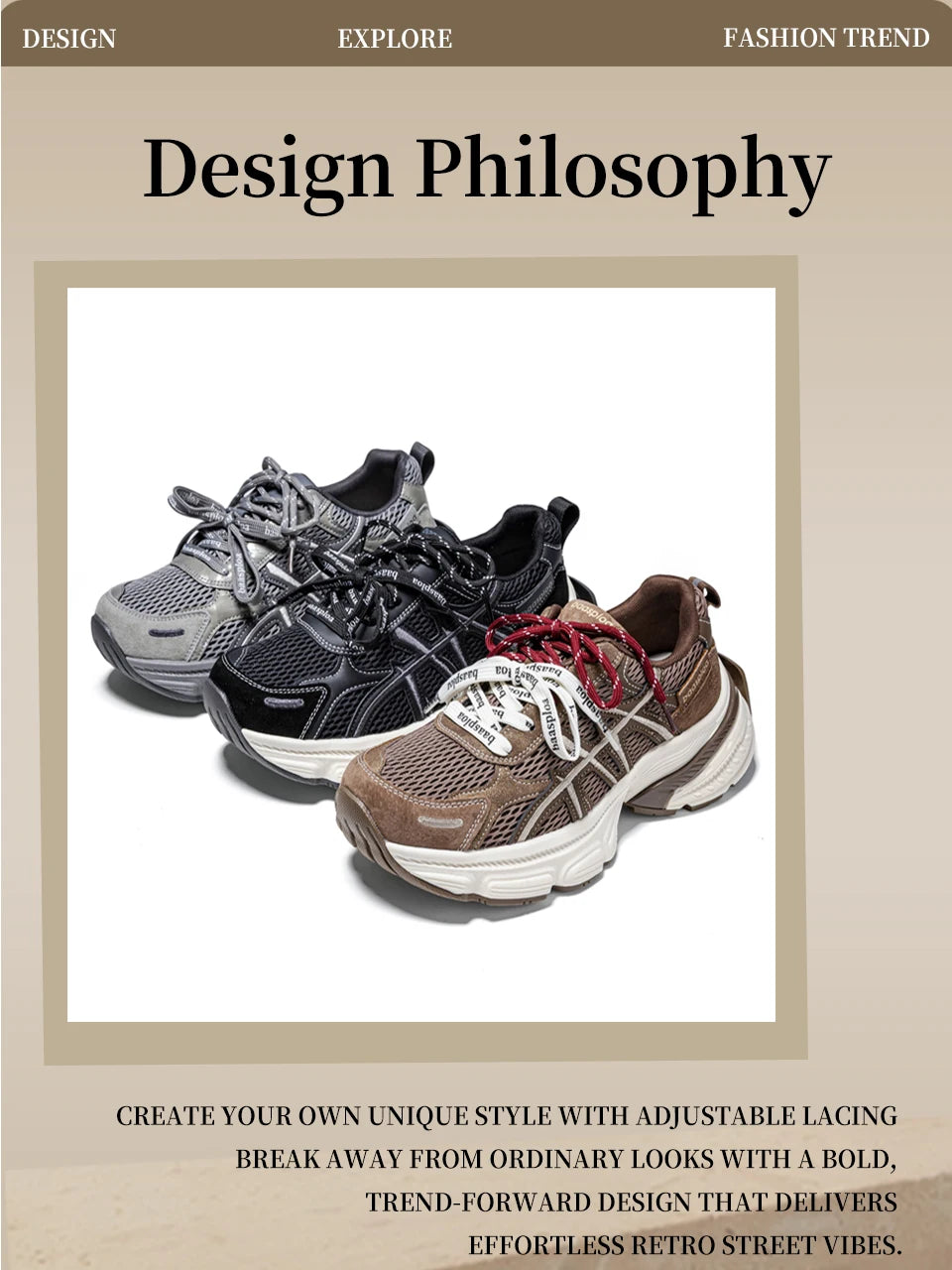 Baasploa™ Retro Chunky Breathable Sneakers