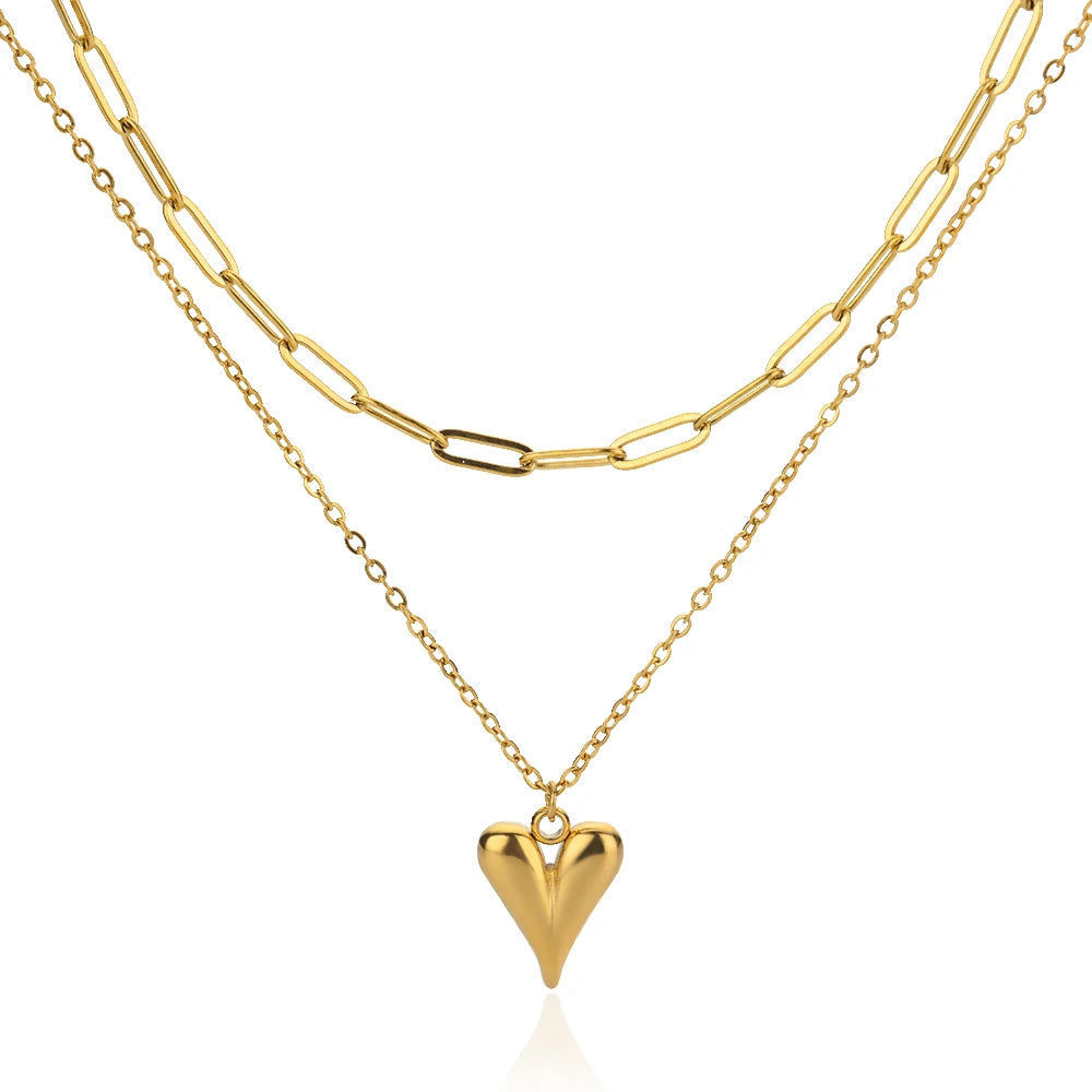 AURÉLIA™ Zircon Heart Cross Necklace