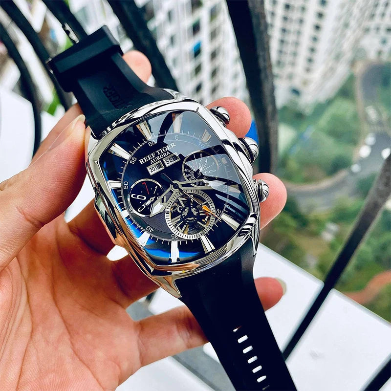 NOIRVANT™ Tourbillon Barrel Automatic Watch