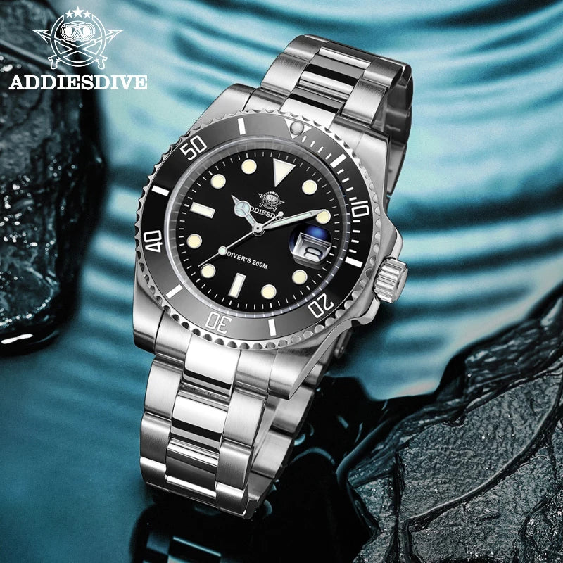 ADDIESDIVE™ Stainless Steel Quartz Business & Outdoor Men’s Watch