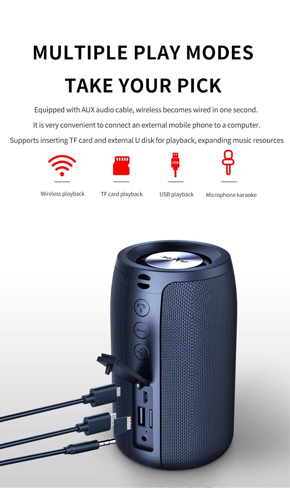 ZEALOT™ S32 Outdoor BassPulse Wireless Speaker
