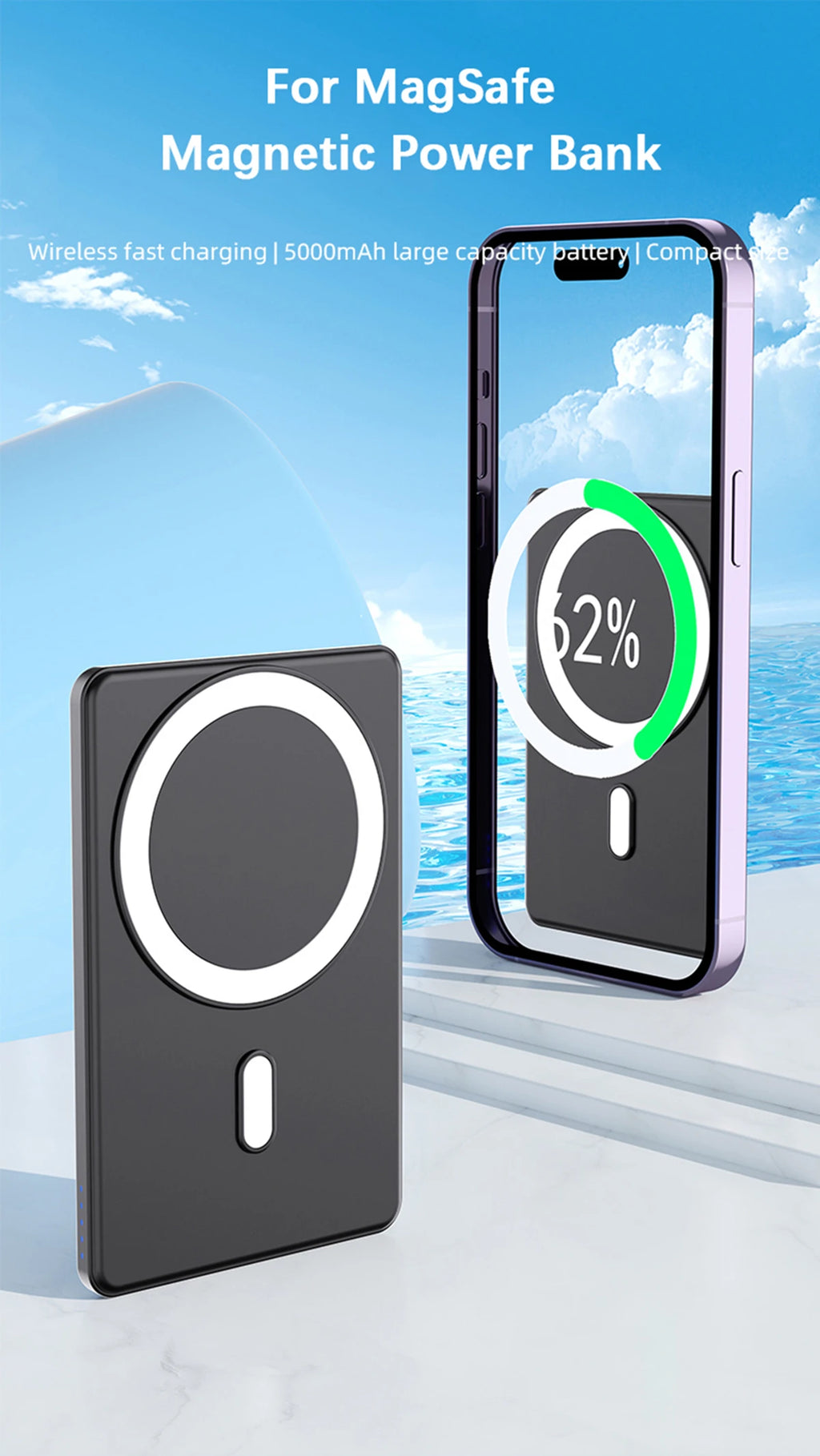 VOLTMAG™ SlimSnap Wireless Power Bank