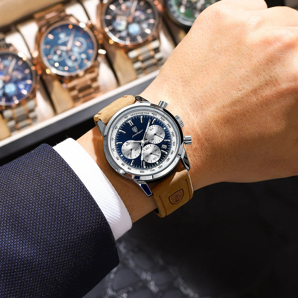 POEDAGAR™ Advanced Business Luxury Leather Men’s Watch