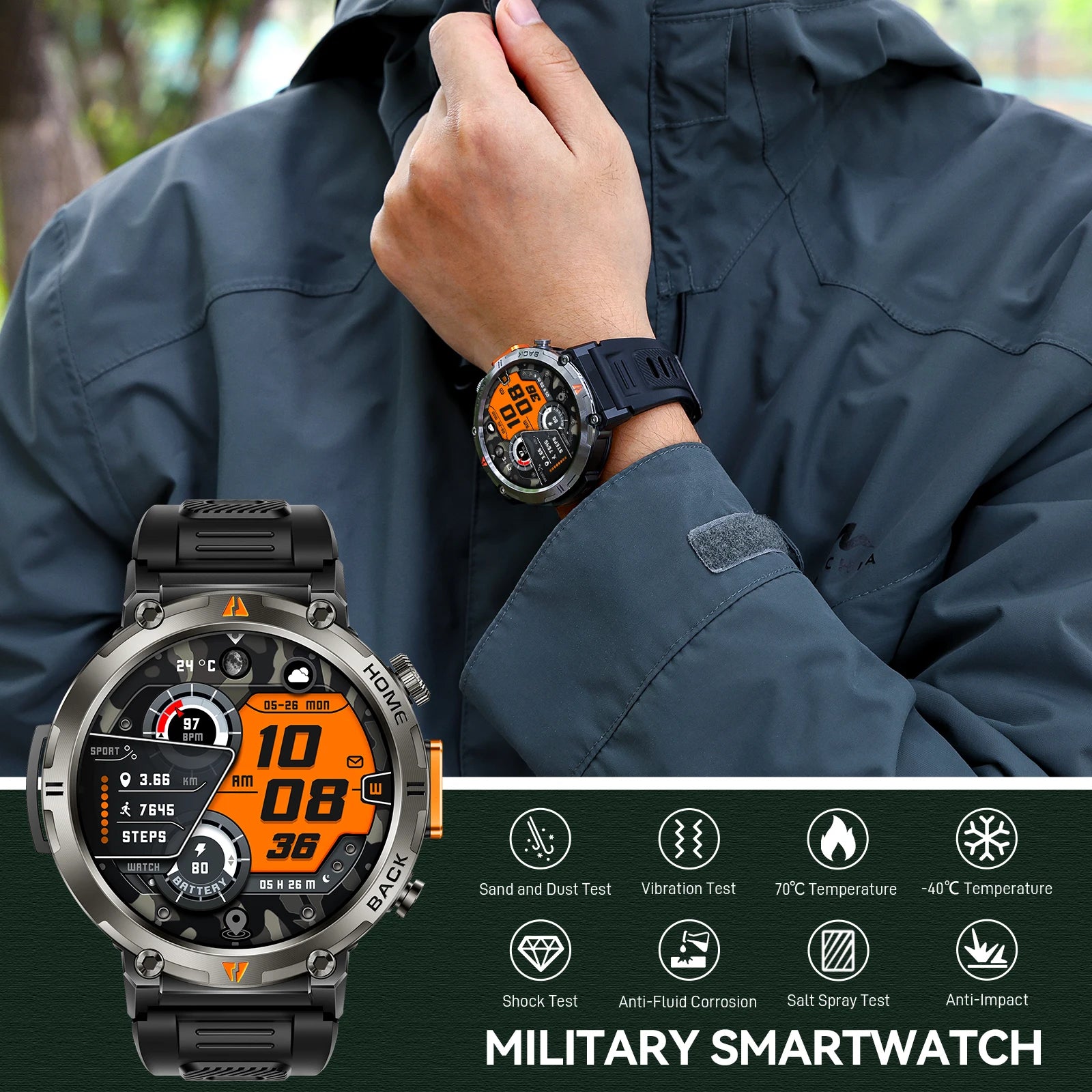 Smartwatch Pro 2025 – Advanced Fitness & Health Monitoring Smartwatch
