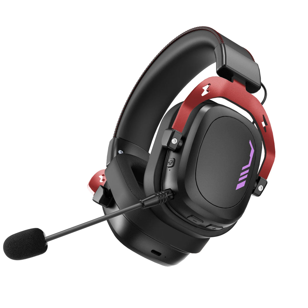 ARTTI Wireless Bluetooth Gaming Headset Over Ear 7.1 Surround Sound Gaming Headphones with Mic Low Latency for PS5 PS4 PC