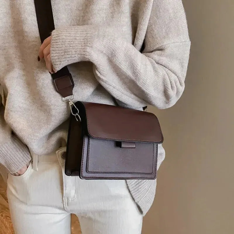 AURELIA™ Classic PU Leather Crossbody Flap Bag