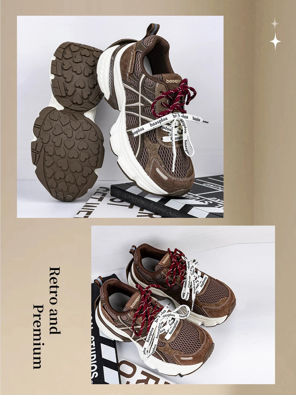Baasploa™ Retro Chunky Breathable Sneakers