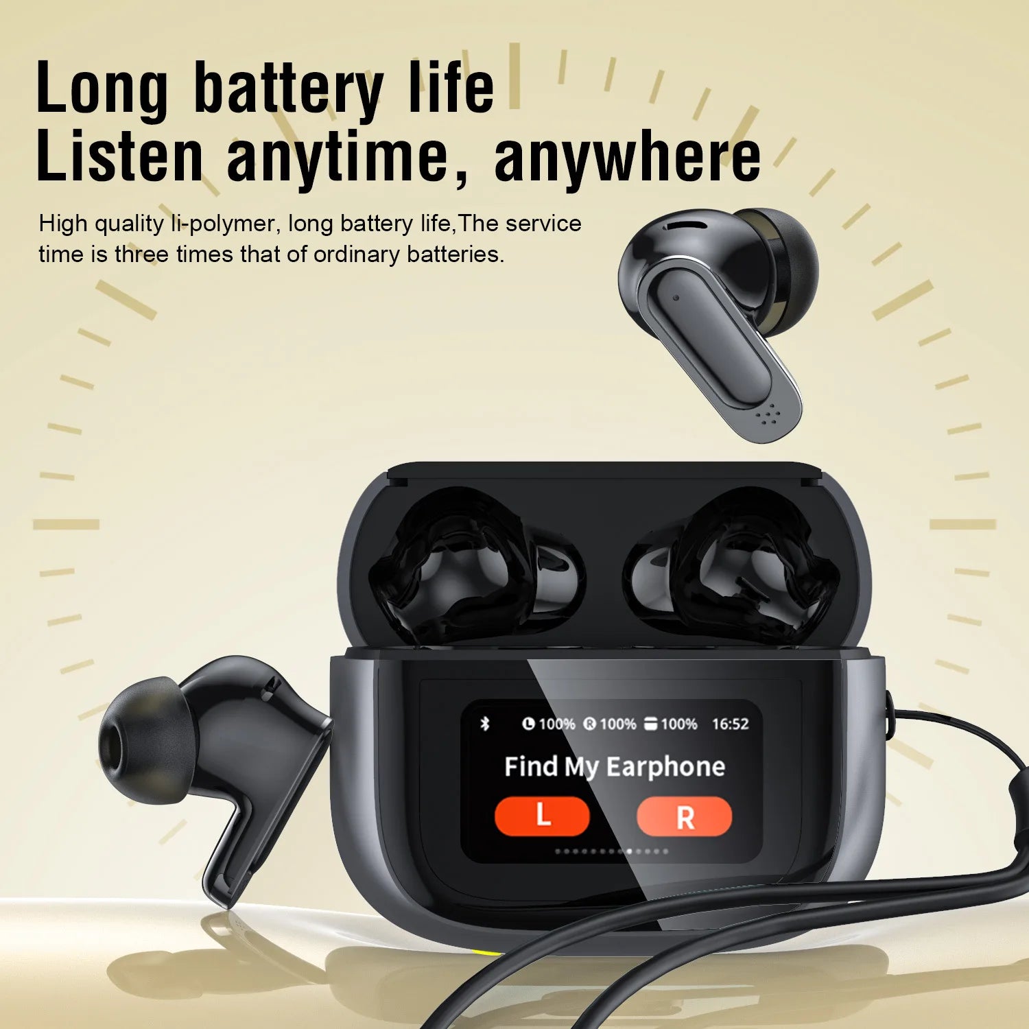NOVALYX™ Ultra V11 Smart Touch ANC Wireless Earbuds